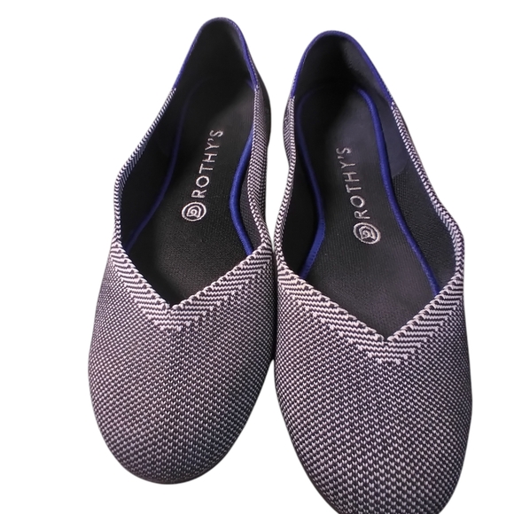 Rothy's Shoes - Rothy's Black and White Women's Flats size 9.5 career officewear business